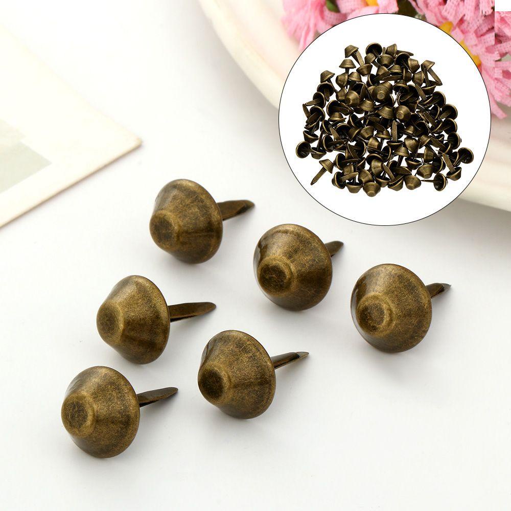 Set 100 Đinh Tán Kim Loại 12mm Chuyên Dụng Cho Túi Xách Da