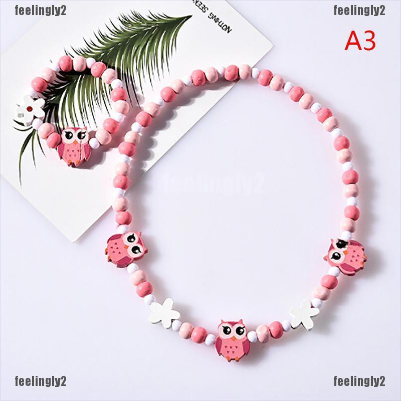 ❤Mặt Trời❤ Vòng Tay Chuỗi Hạt Gỗ Kiểu Hoạt Hình Dễ Thương Cho Bé Gái