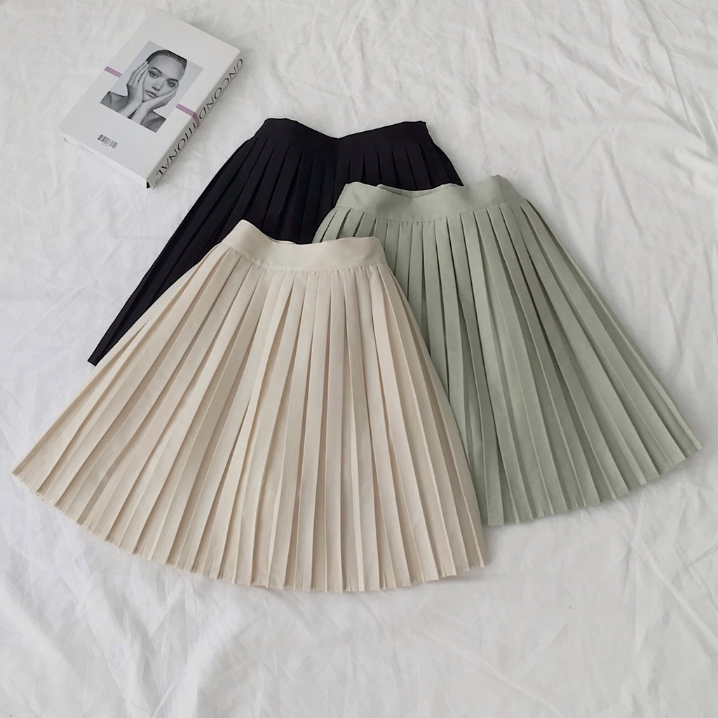 Chân Váy Xếp Ly JEM CLOSET Dáng Chữ A Style Hàn Dễ Thương Nhiều Màu Dễ Phối Đồ FALMI 3408