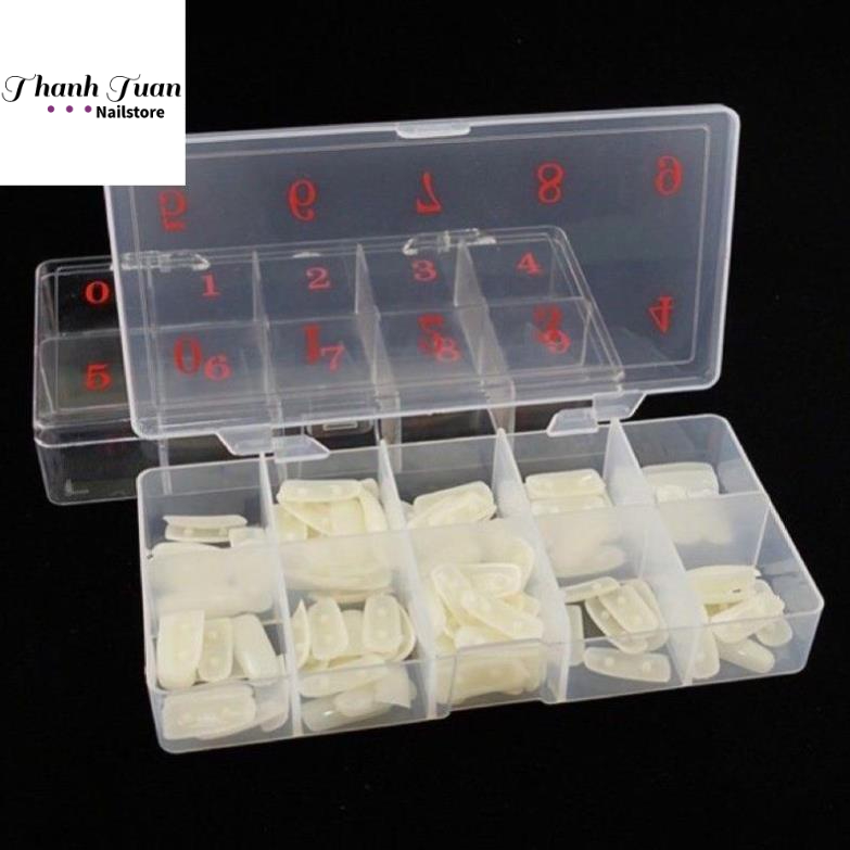 Hộp đựng móng giả, đá - Hộp 10 ô đựng nail   - Phụ kiện đồ nail