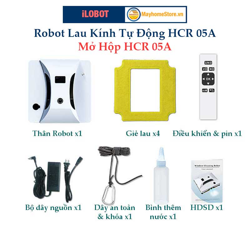 Khăn Lau Kính Cho Robot iLOBOT Vuông Model HCR 05A &amp; HCR 03 (giống y hệt khăn lau theo máy)