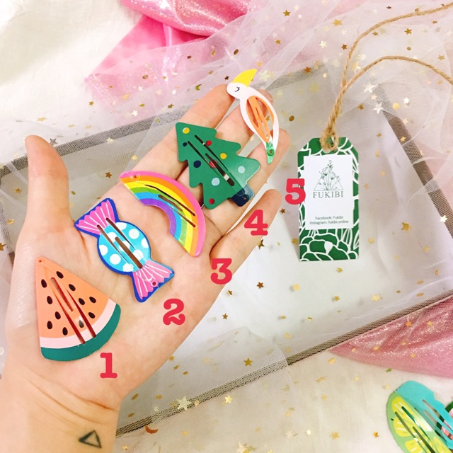 KẸP BẤM ICON ĐÁNG YÊU ẢNH THẬT