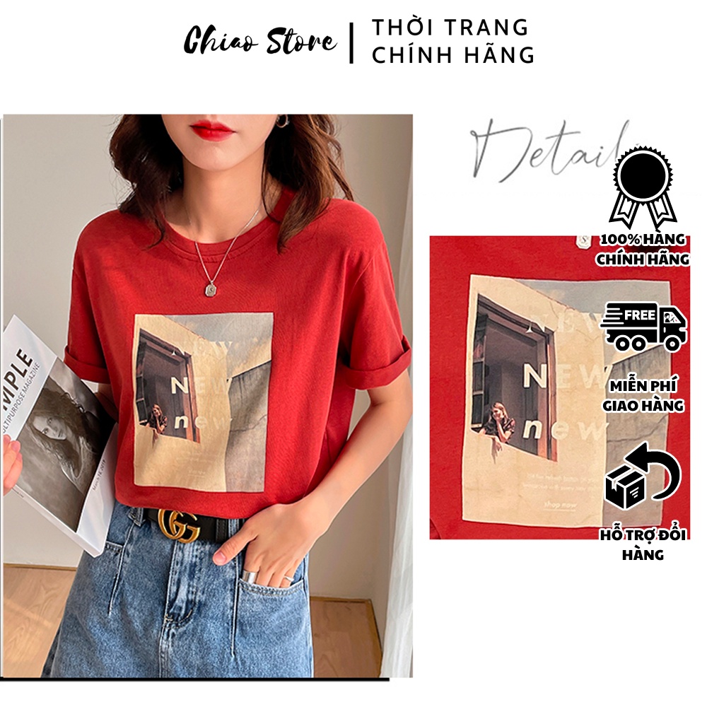 Áo thun tay lỡ nam nữ G12 CHIAO dày dặn oversize