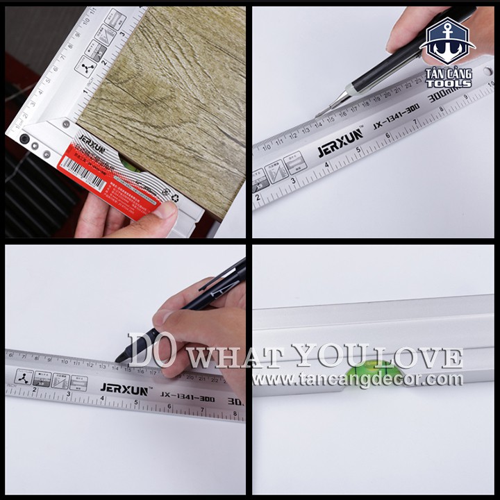 Thước Góc Vuông Nivo Jerxun JX 1341 - 300