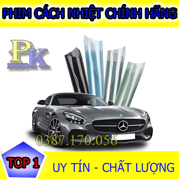 Phim cách nhiệt ô tô,Giảm nóng 95%, Cắt UV 100%, Chính Hãng Hàn Quốc, Bảo Hành 10 Năm NanoPk