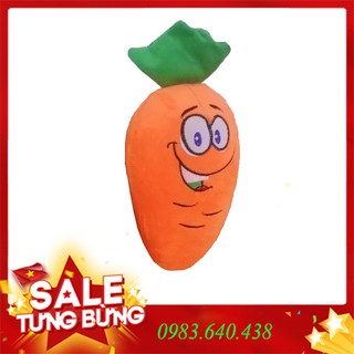 Gấu bông củ cà rốt nhồi bông xinh xắn cao 25 cm giá siêu rẻ [ Ảnh thật kèm video ]