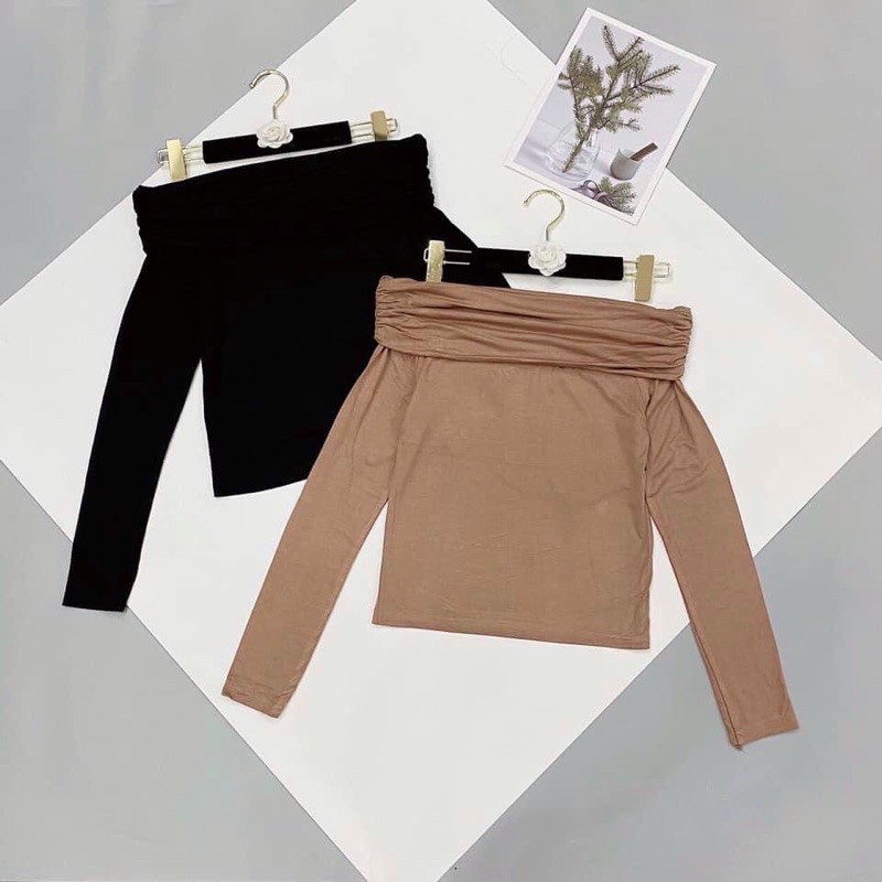 Áo trễ vai siêu xinh/ chất len tăm L1