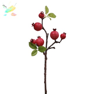 Cành Lựu Chín Chín Giả Dùng Trang Trí