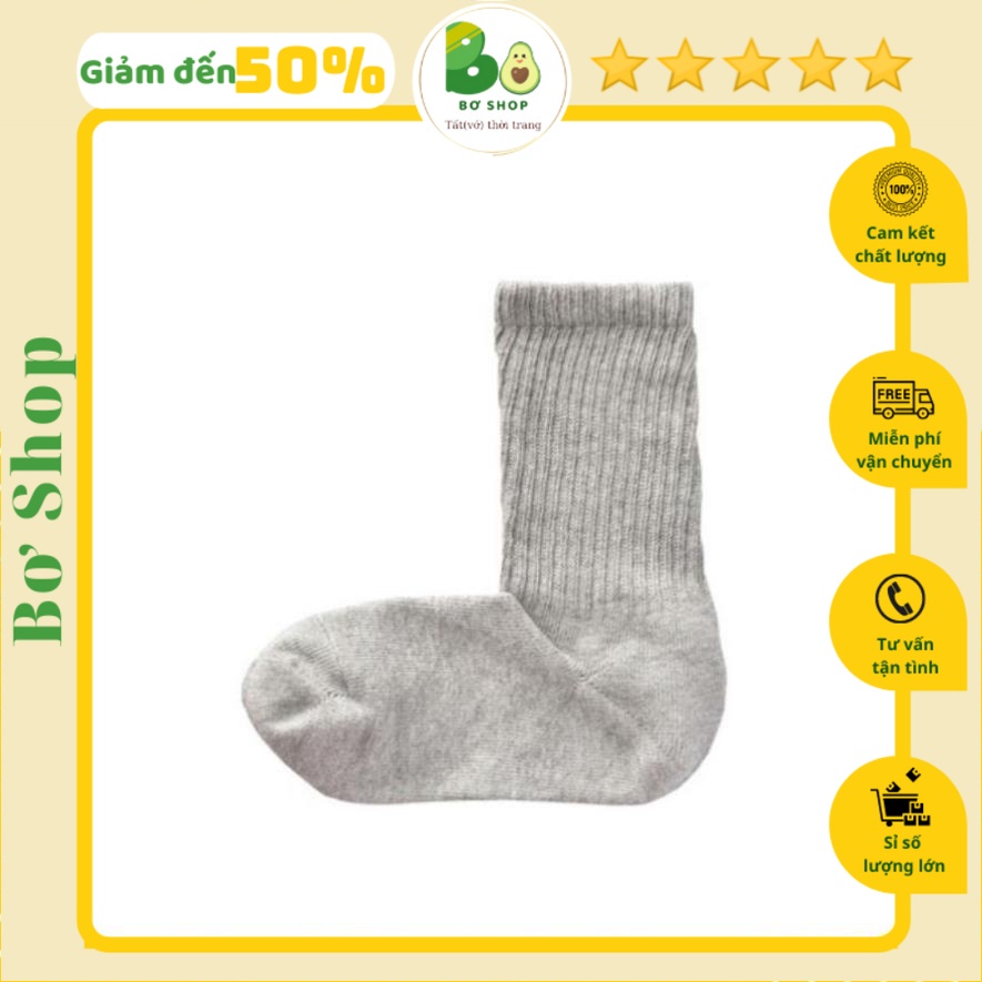 TẤT ÔM 23-25cm xám Nhạt cổ mềm