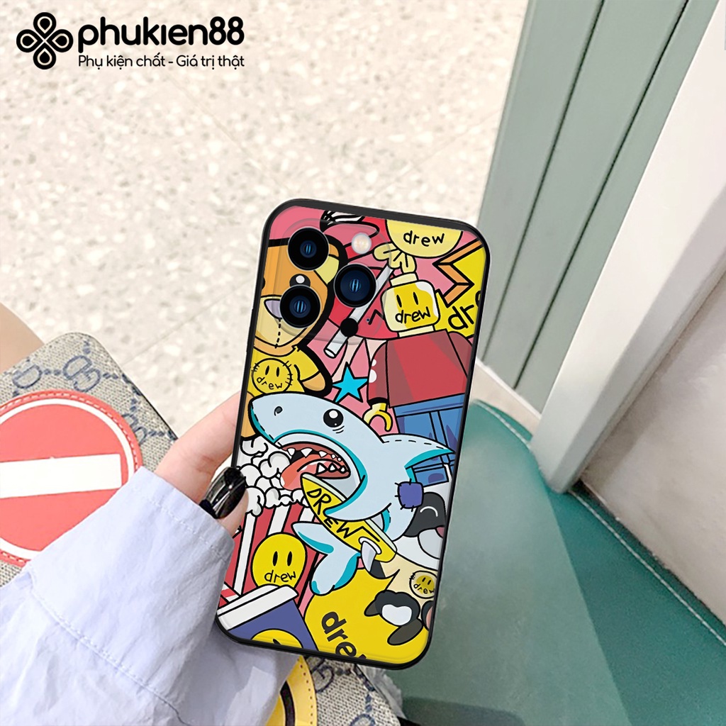 Ốp lưng ip DreW cạnh vuông 6/6plus/6s/6splus/7/7plus/8/8plus/x/xr/xs/11/12/13/pro/max/plus/promax