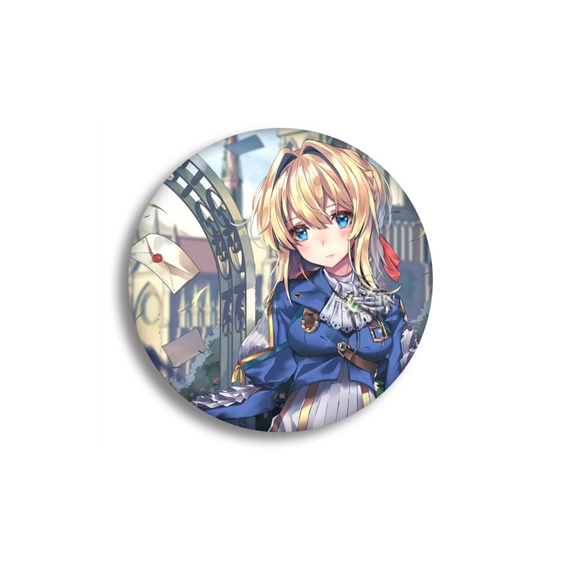 Huy hiệu Violet Evergarden Hồi ức không quên anime chibi dễ thương tiện lợi