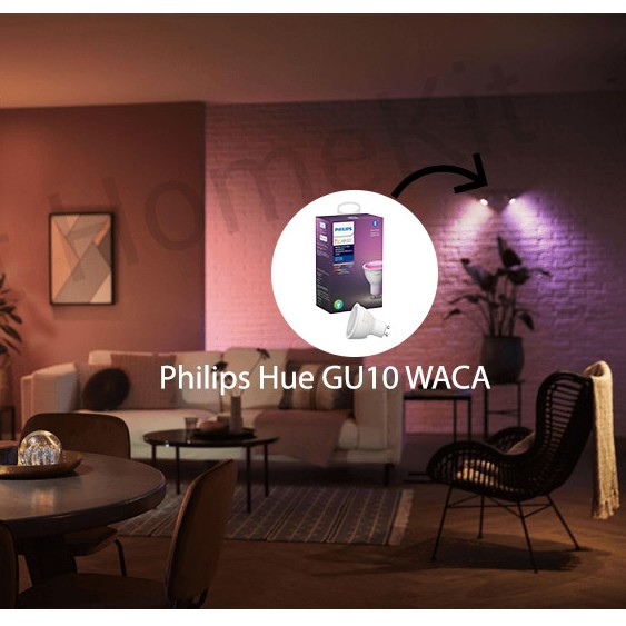 Đèn Philips Hue GU10 WCA Bluetooth - đèn Spotlight thông minh, 16 triệu màu