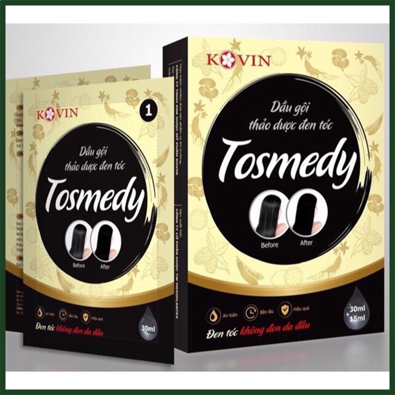 Dầu Gội Thảo Dược Đen Tóc Tómedy-Mềm mượt-Đều Màu