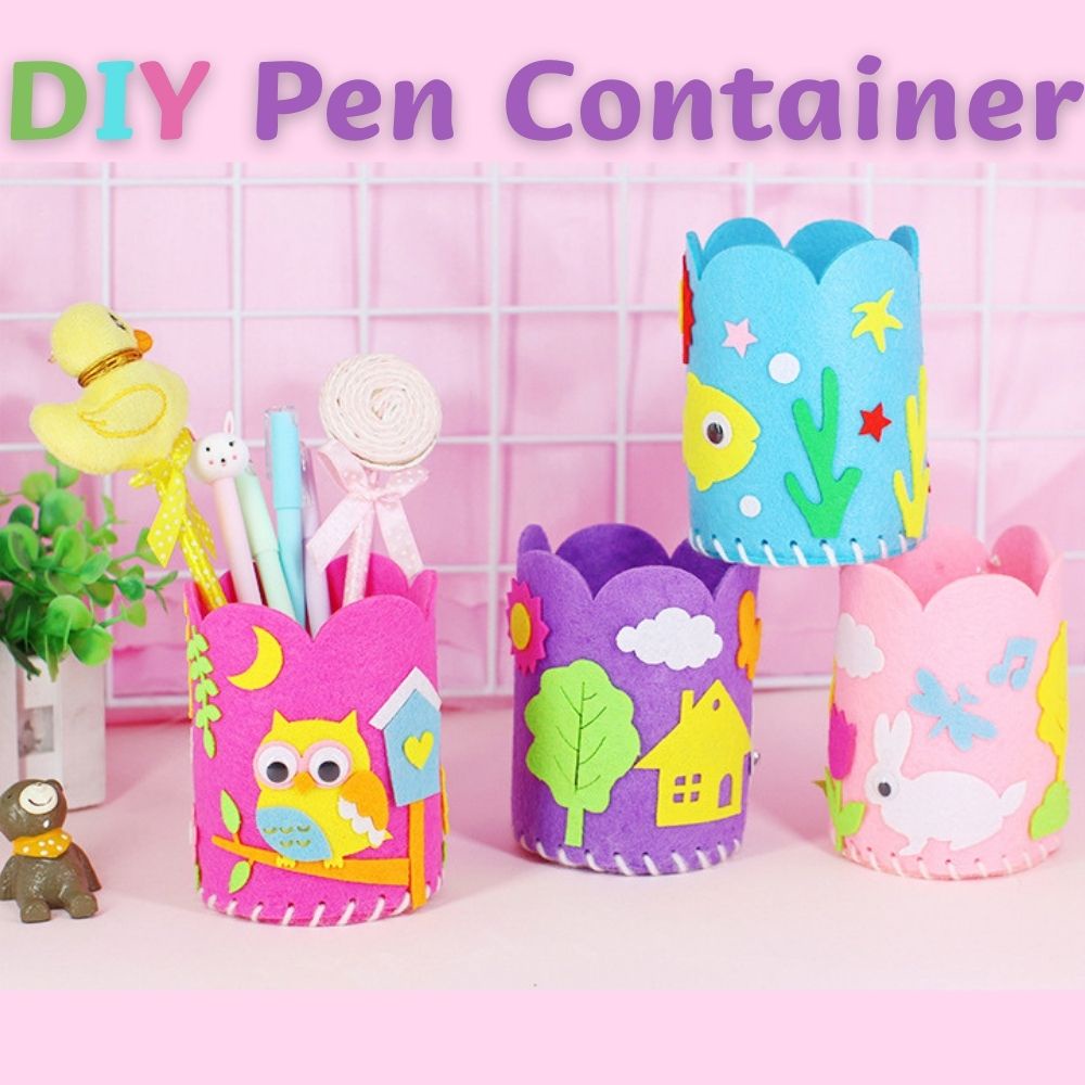 Set tự làm hộp đựng bút thủ công DIY dễ thương cho bé