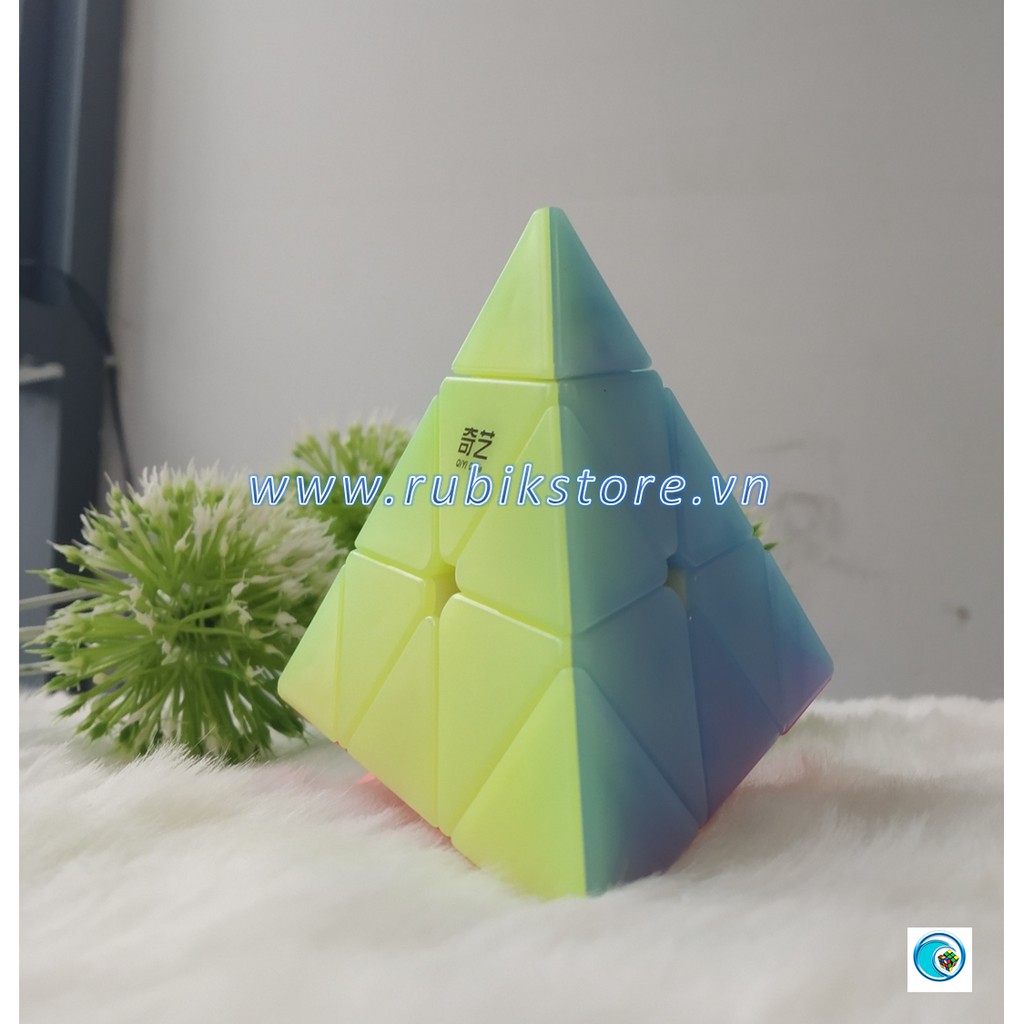[Rubik biến thể 4 mặt] QiYi QiMing Pyraminx Transparent