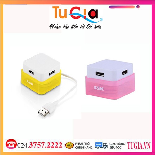 [Mã ELFLASH5 giảm 20K đơn 50K] Hub usb 4 cổng SSK SHU 020 - Hàng chính hãng