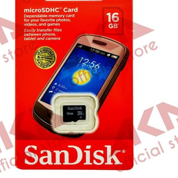 Thẻ Nhớ Sandisk 16gb Class 4