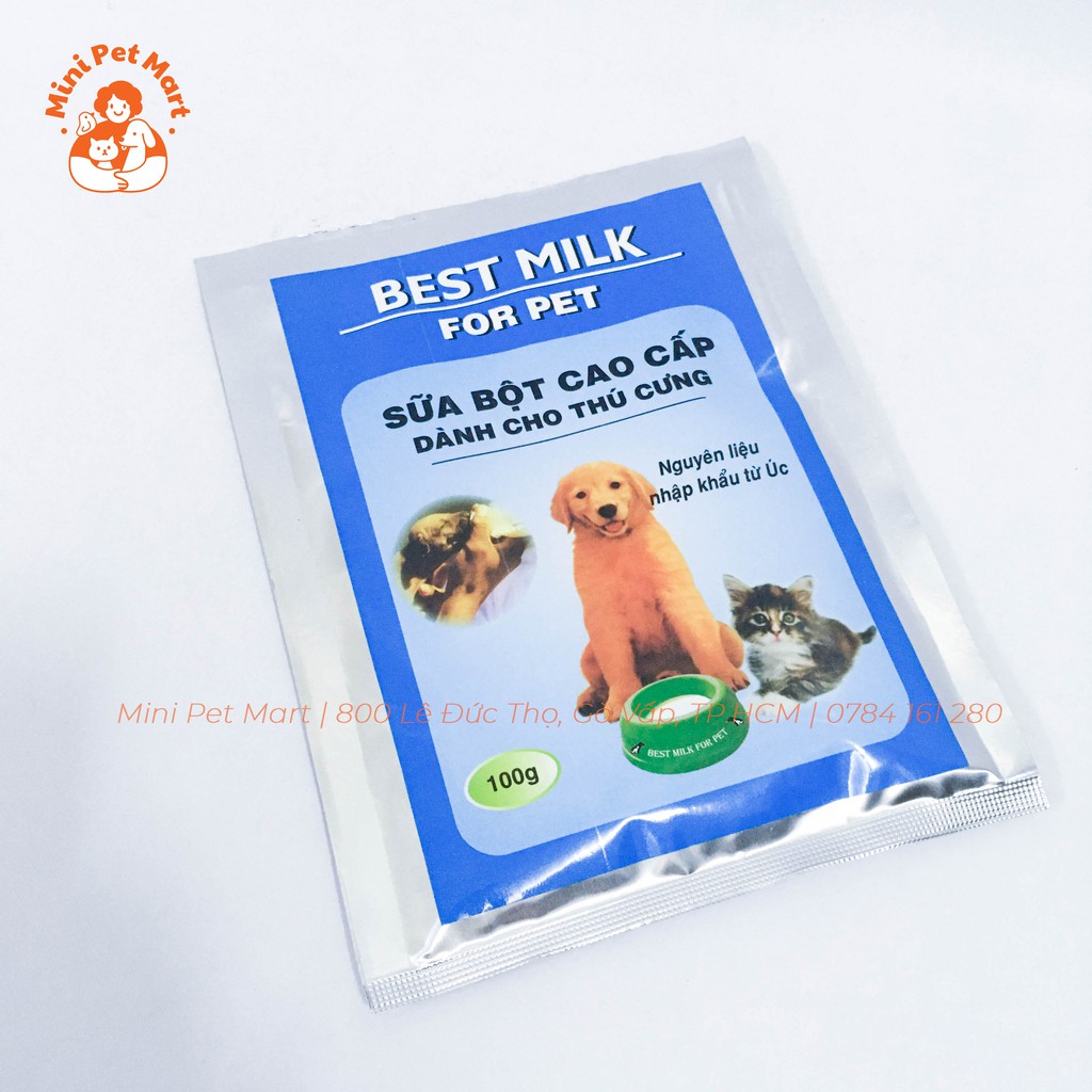 Sữa bột cao cấp dành cho chó mèo BEST MILK 100g