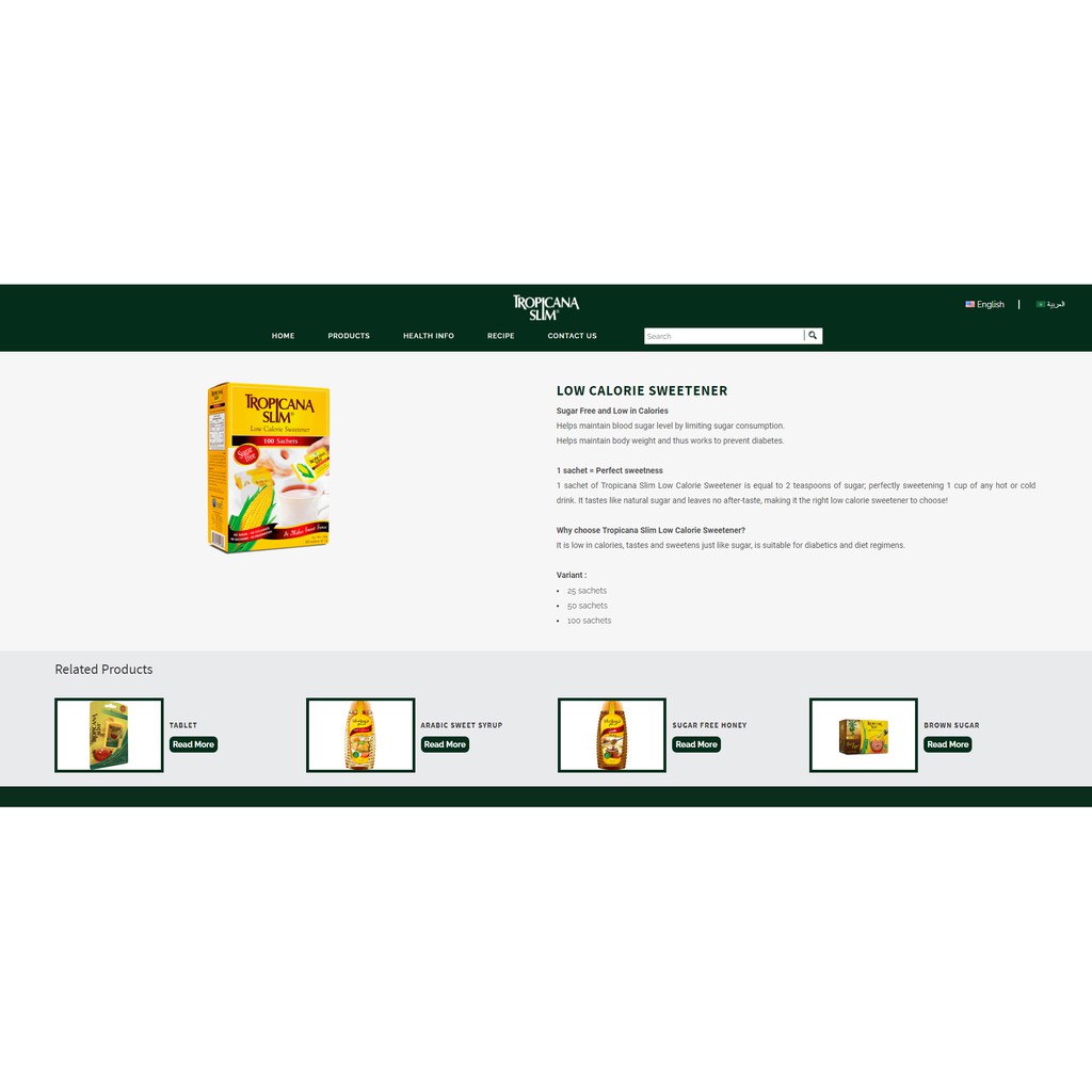 [CLASSIC] Đường Ăn Kiêng Tropicana Slim CLASSIC 100G