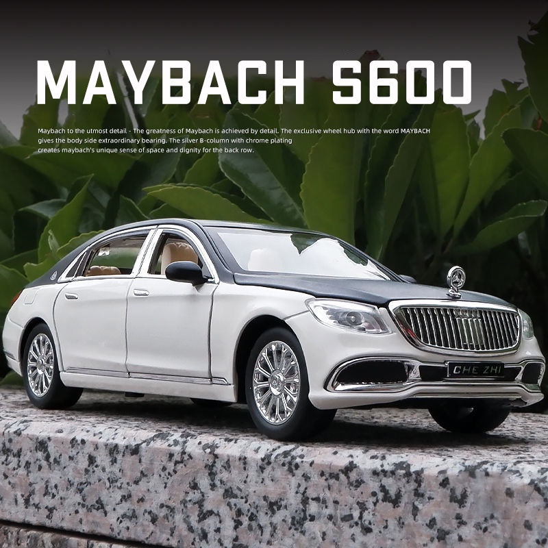 Mô Hình Xe Hơi Maybach S600 Bằng Hợp Kim Tỉ Lệ 1: 24 Có Đèn Và Nhạc Độc Đáo Sống Động