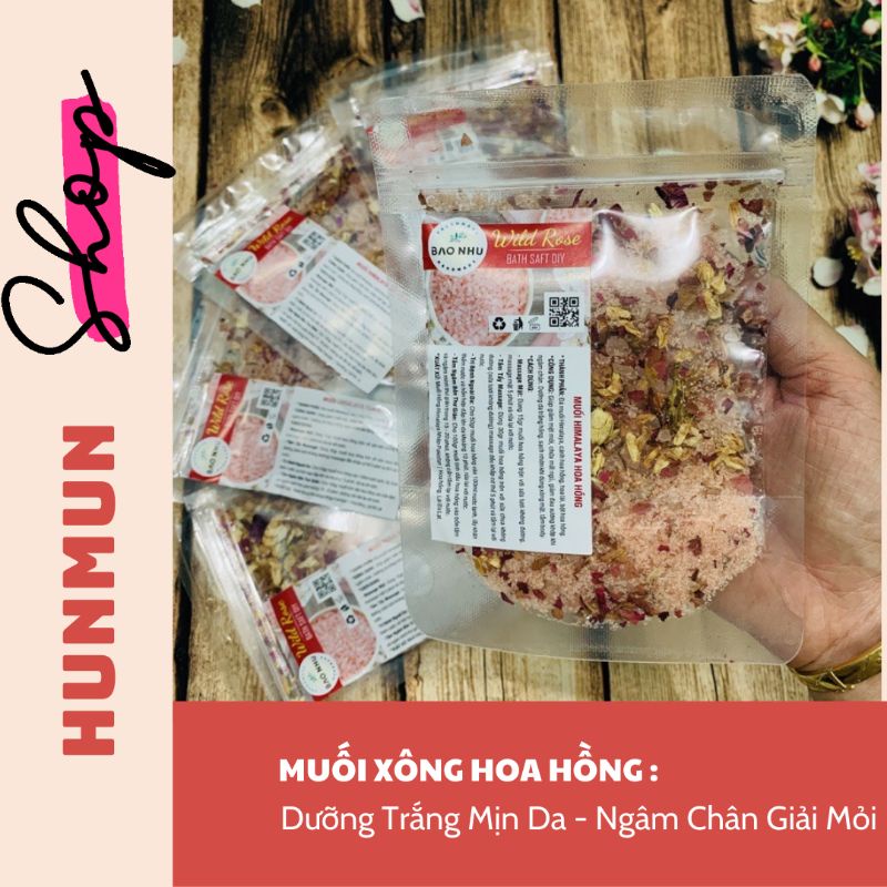 Muối Xông Hoa Hồng HUNMUN Handmade