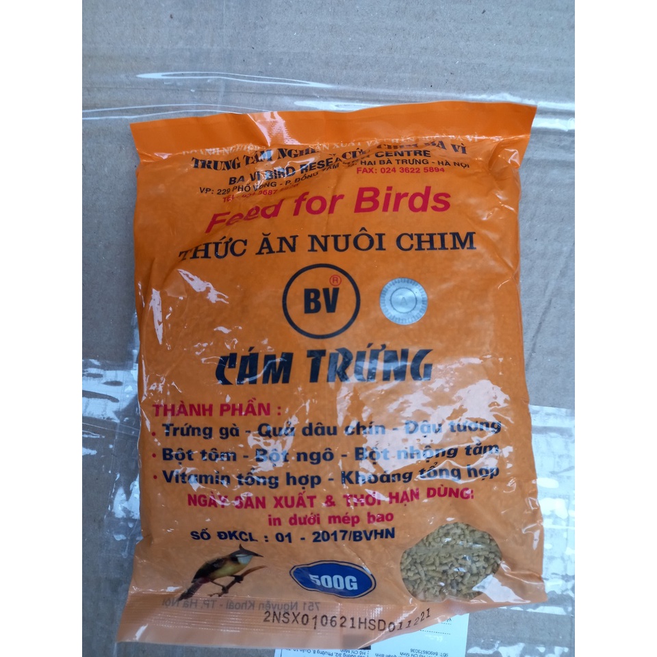 combo 3 Cám Trứng Ba Vì (Có Tem) Cho Chim 500gr