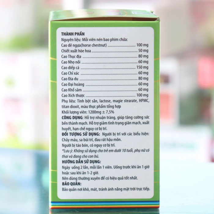 Qee Tree Kingphar – Hỗ trợ điều trị trĩ nội, trĩ ngoại, đau rát hậu môn.