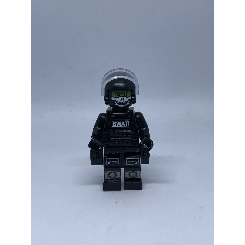 Lego swat , phụ kiện lego - Đặc nhiệm GHOST [ Tặng kèm vũ khí ]