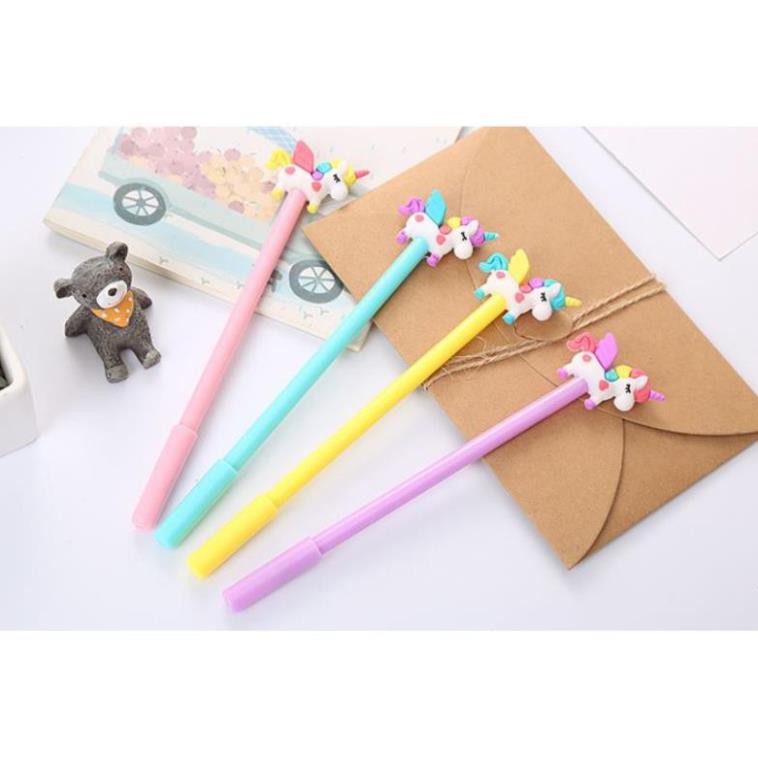 Bút Gel Nước Mực Đen Ngựa Unicorn H72