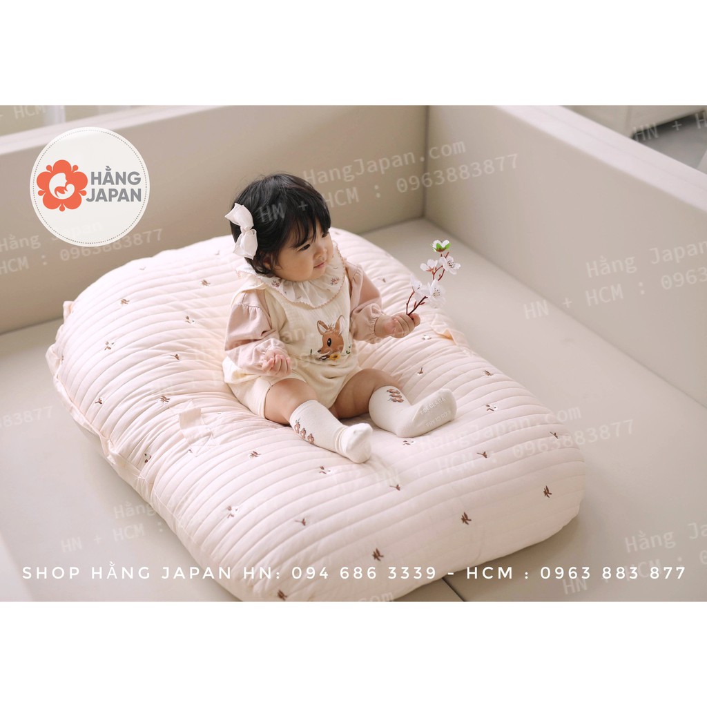 Gối chống trào ngược OME khổng lồ (85x110cm) họa tiết thêu tay cho bé từ 0 đến 10 tuổi hàng chính hãng