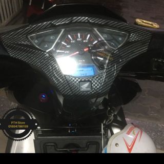 Ốp mặt đồng hồ cacbon AIR BLADE 2018