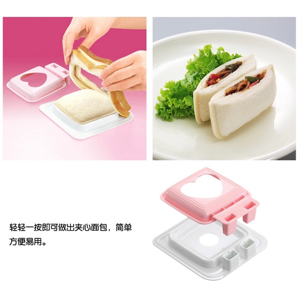 Khuôn Cắt Bánh Mì Sandwich Hình Trái Tim