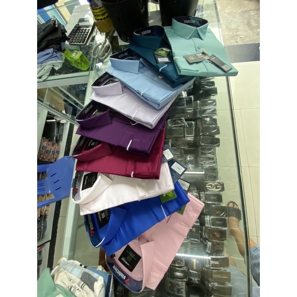 Sơ mi vĩnh tiến dài tay body  fit giá 395k còn 199k