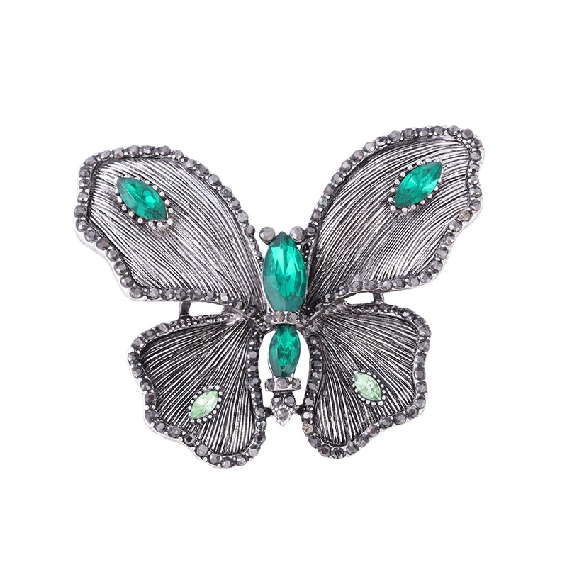 Ghim Cài Áo Hình Bướm Đính Đá Phong Cách Retro Thời Trang Cho Nữ