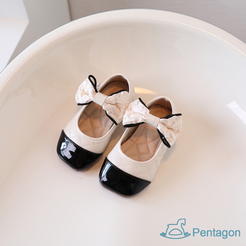 Xăng đan Quai Dán Đế Mềm Đính Nơ Phong Cách Hàn Quốc Cho Bé Gái