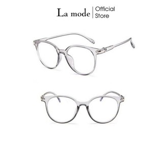 Mắt Kính Giả Cận Gọng Tròn Nhựa Trong Suốt Nam Nữ Thời Trang - La mode