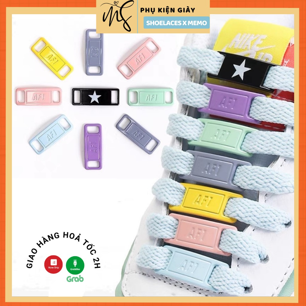 Lacetags Pastel AF1 Khoá Dây Giày Sắc Màu- Phụ kiện dây giày Lacetag &amp; pins