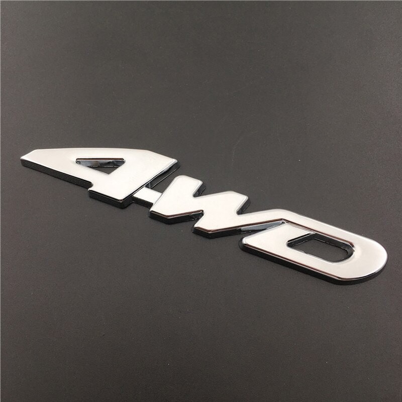 Bán buôn - Decal Tem Chữ nổi 4WD 3D INOX Cao Cấp Trang Trí Ô tô