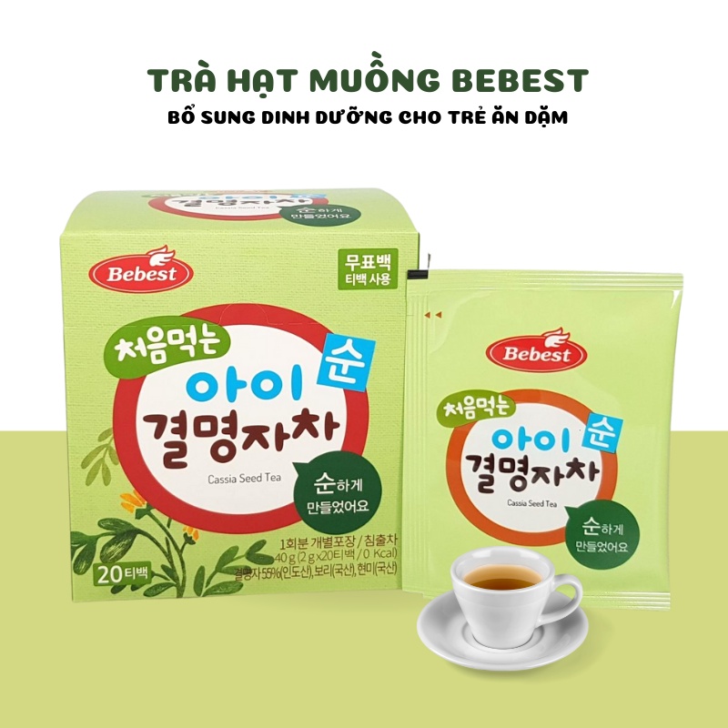 Trà Hạt Muồng (Quyết Minh Tử) BEBEST - Dành cho trẻ từ 6 tháng tuổi (40g/hộp) - FORBEE