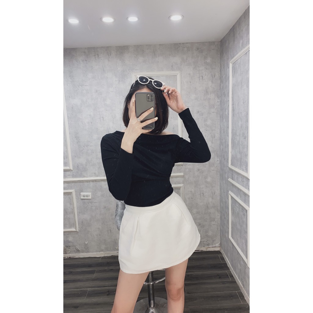 Áo Thun Lệch Vai Tay Dài ZR