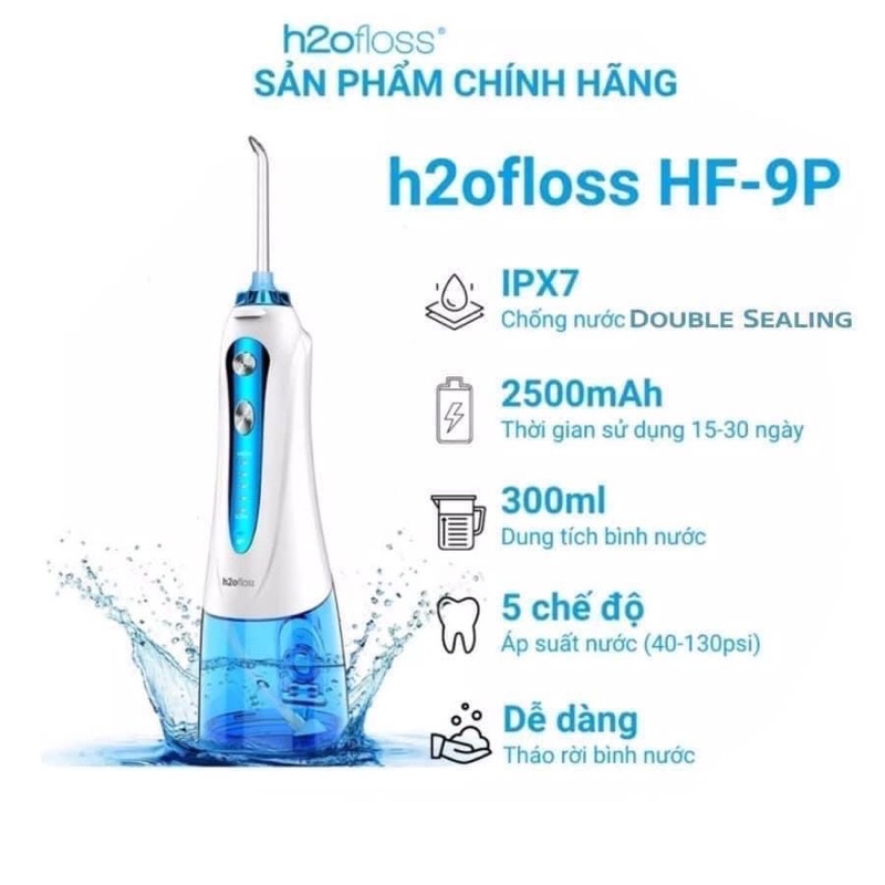 Máy tăm nước, tăm nước H2ofloss HF6, HF6P, HF9P phiên bản 2021