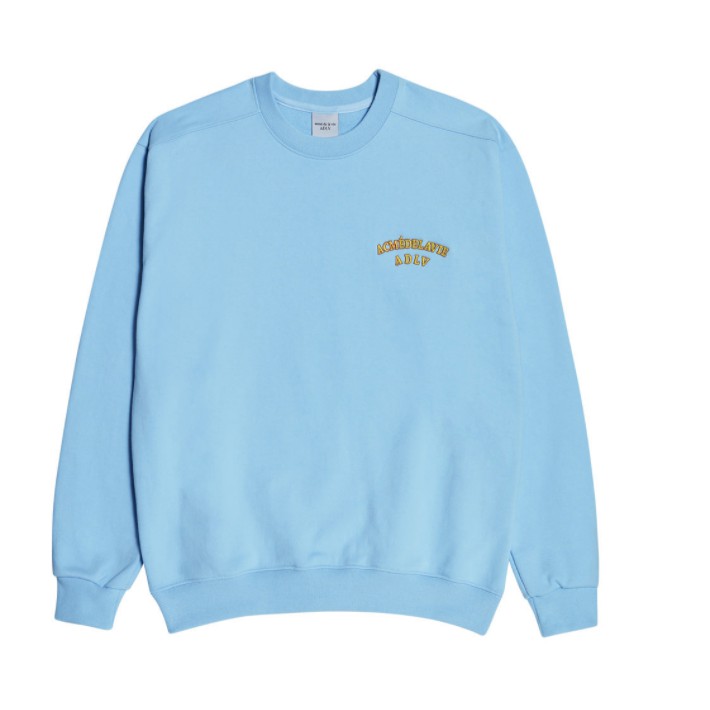 Áo Thun Dài Tay ADLV TOW COLORS EMBROIDERY SWEAT SHIRT SKY BLUE