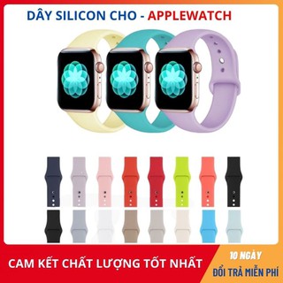 (RẺ NHẤT SHOPEE) Dây Apple Watch cao su/ Silicon nhiều màu, đủ series 1,2,3,4,5 ( đủ size Apple Watch 38|40, 42|44 )