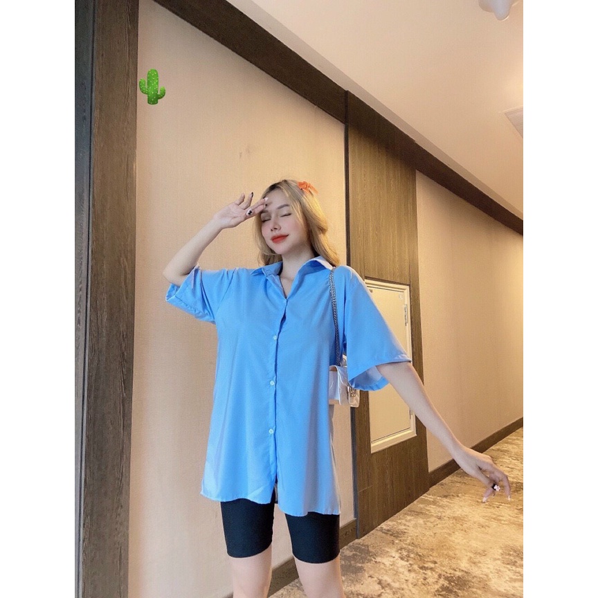 Áo sơ tay lỡ form rộng thêu hình gấu sau lưng cực xinh , chất kate mềm mịn