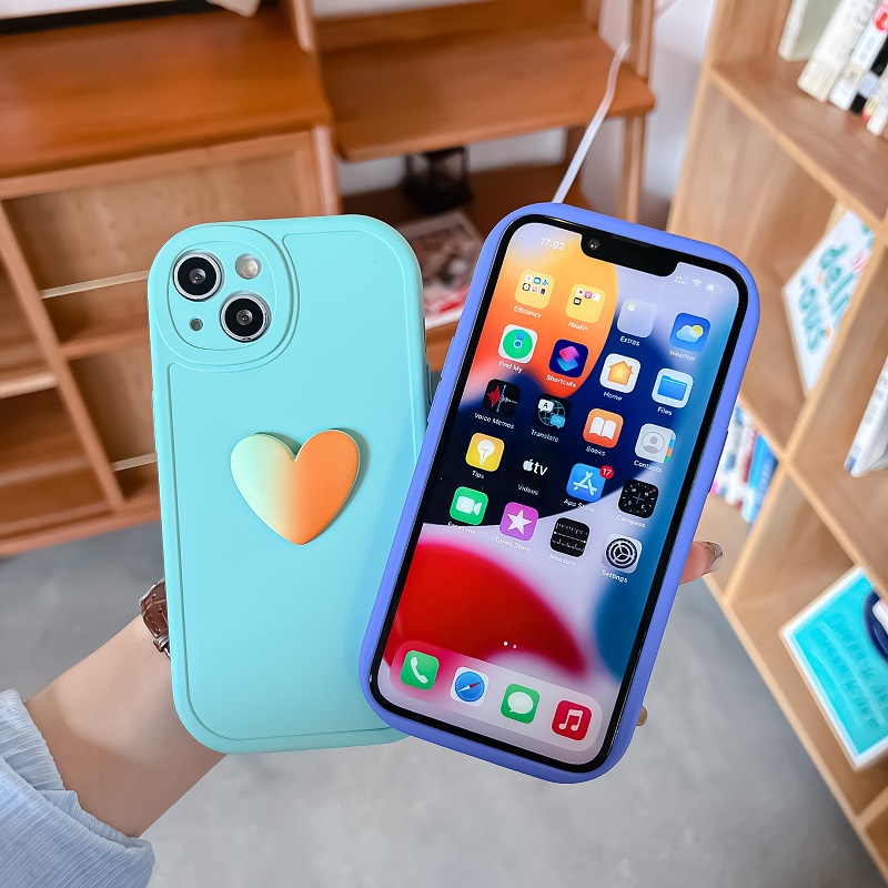 Ốp Điện Thoại Silicon Dẻo Họa Tiết Cầu Vồng/ Trái Tim/ Tròn Dễ Thương Cho Xiaomi Mi 8 9 10 11 Lite Pro SE 10T 11T Pro