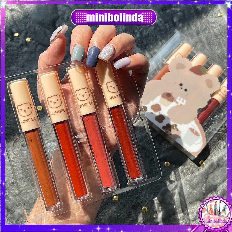 (Hàng Mới Về) Set 4 Son Môi Vongee Dưỡng Ẩm Chống Thấm Nước Lâu Trôi | BigBuy360 - bigbuy360.vn