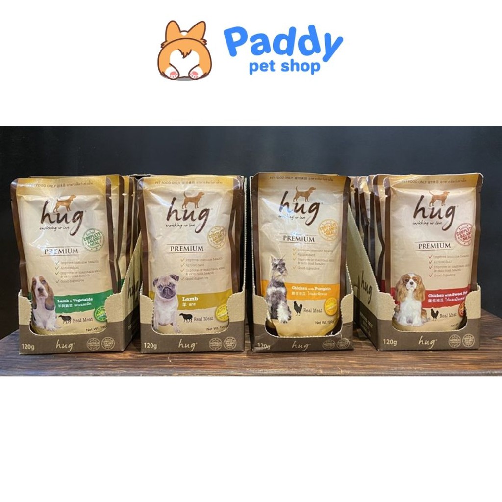 Pate Hug Bổ Sung Chất Xơ Cho Chó Mọi Lứa Tuổi (120g)