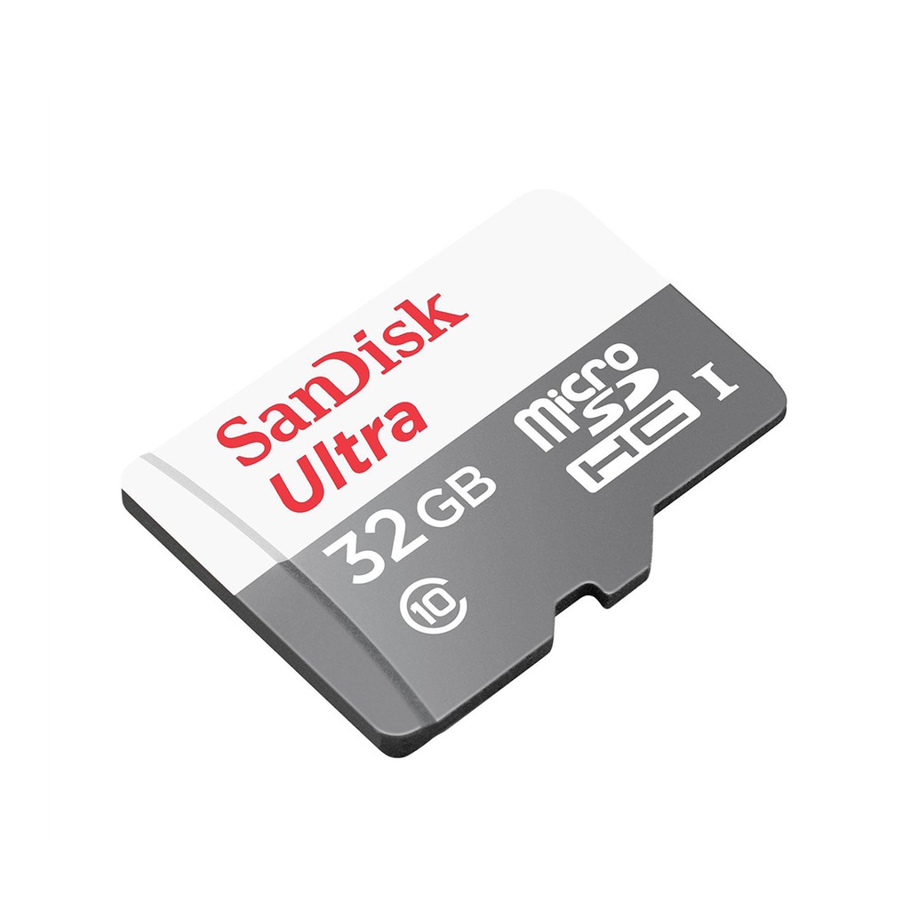 Thẻ nhớ microSDHC SanDisk Ultra 32GB upto 100MB/S 533x kèm đầu đọc thẻ (ngẫu nhiên)