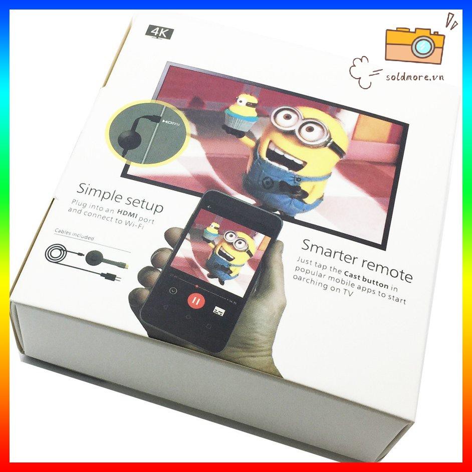 Thiết bị dongle Chromecast G2 thu phát Wifi TV không dây DLNA AirPlay cắm HDMI