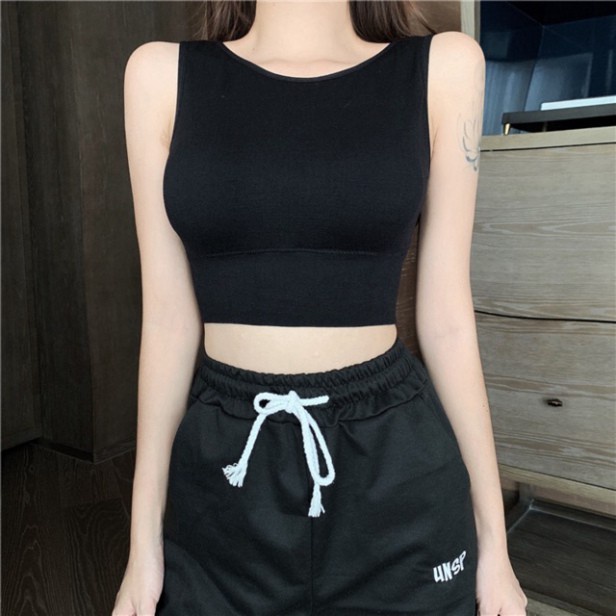 Áo Thun Ba Lỗ Croptop - Áo tập gym tập yoga aerobic 8862